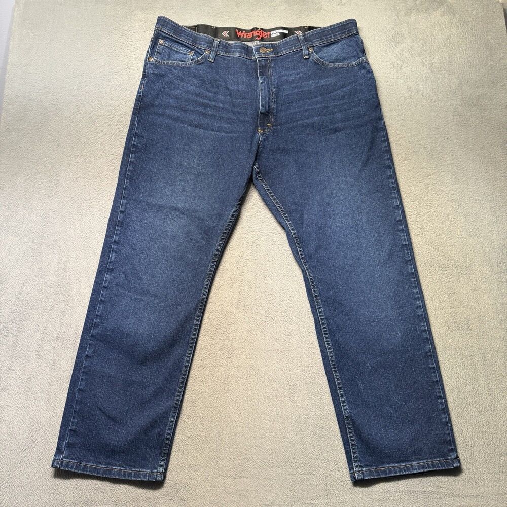 Wrangler Performance Series Mens Size 40x29 Jeans Blue Straight Leg Casual Pants